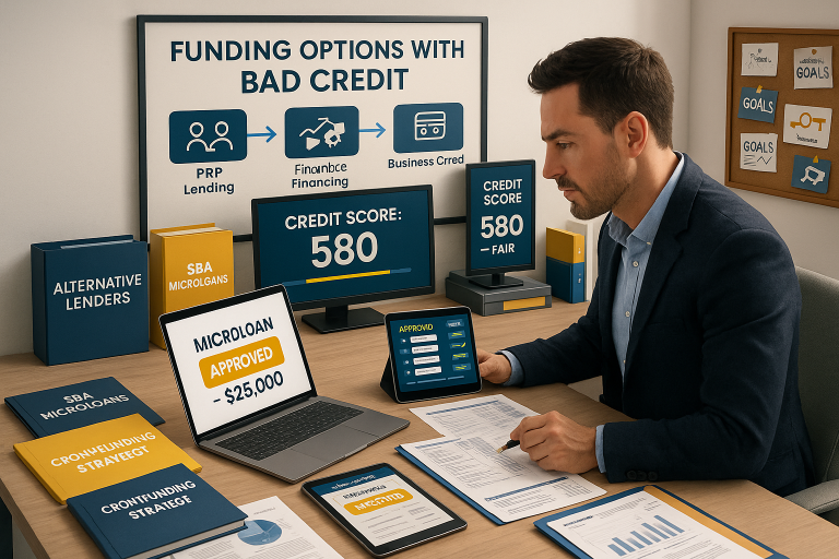 Startup Business Loans with Bad Credit